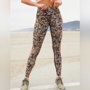 Free People Movement Eden Floral Small Yoga Running Athletic Athleisure S